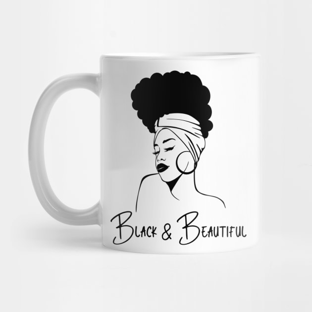 Black and Beautiful, Black Woman by UrbanLifeApparel